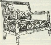 An illustration from The book of decorative furniture, its form, colour and history (1910)