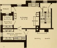 An illustration from A book of distinctive interiors; (1912)