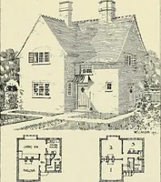 An illustration from The book of the exhibition of houses and cottages, Romford garden suburb, Gidea Park (1911)