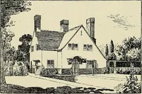 An illustration from The book of the exhibition of houses and cottages, Romford garden suburb, Gidea Park (1911)