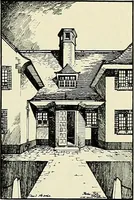 An illustration from The book of the exhibition of houses and cottages, Romford garden suburb, Gidea Park (1911)