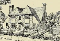 An illustration from The book of the exhibition of houses and cottages, Romford garden suburb, Gidea Park (1911)