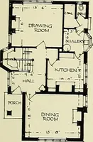 An illustration from The book of the exhibition of houses and cottages, Romford garden suburb, Gidea Park (1911)