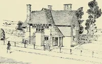 An illustration from The book of the exhibition of houses and cottages, Romford garden suburb, Gidea Park (1911)