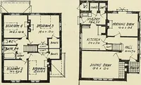 An illustration from The book of the exhibition of houses and cottages, Romford garden suburb, Gidea Park (1911)