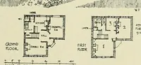 An illustration from The book of the exhibition of houses and cottages, Romford garden suburb, Gidea Park (1911)