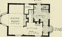 An illustration from The book of the exhibition of houses and cottages, Romford garden suburb, Gidea Park (1911)
