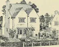 An illustration from The book of the exhibition of houses and cottages, Romford garden suburb, Gidea Park (1911)