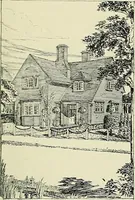 An illustration from The book of the exhibition of houses and cottages, Romford garden suburb, Gidea Park (1911)