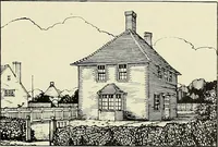 An illustration from The book of the exhibition of houses and cottages, Romford garden suburb, Gidea Park (1911)