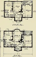 An illustration from The book of the exhibition of houses and cottages, Romford garden suburb, Gidea Park (1911)