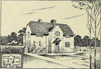 An illustration from The book of the exhibition of houses and cottages, Romford garden suburb, Gidea Park (1911)