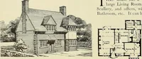 An illustration from The book of the exhibition of houses and cottages, Romford garden suburb, Gidea Park (1911)