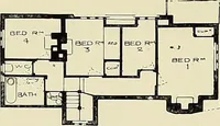 An illustration from The book of the exhibition of houses and cottages, Romford garden suburb, Gidea Park (1911)