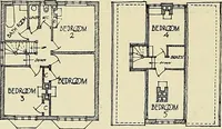 An illustration from The book of the exhibition of houses and cottages, Romford garden suburb, Gidea Park (1911)