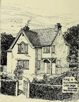 An illustration from The book of the exhibition of houses and cottages, Romford garden suburb, Gidea Park (1911)