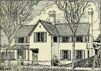 An illustration from The book of the exhibition of houses and cottages, Romford garden suburb, Gidea Park (1911)