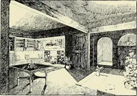 An illustration from The book of the exhibition of houses and cottages, Romford garden suburb, Gidea Park (1911)