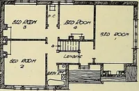 An illustration from The book of the exhibition of houses and cottages, Romford garden suburb, Gidea Park (1911)