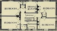 An illustration from The book of the exhibition of houses and cottages, Romford garden suburb, Gidea Park (1911)