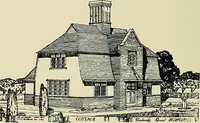 An illustration from The book of the exhibition of houses and cottages, Romford garden suburb, Gidea Park (1911)