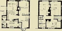 An illustration from The book of the exhibition of houses and cottages, Romford garden suburb, Gidea Park (1911)