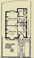 An illustration from The book of the exhibition of houses and cottages, Romford garden suburb, Gidea Park (1911)