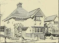 An illustration from The book of the exhibition of houses and cottages, Romford garden suburb, Gidea Park (1911)