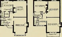 An illustration from The book of the exhibition of houses and cottages, Romford garden suburb, Gidea Park (1911)