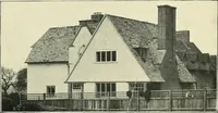 An illustration from The book of the exhibition of houses and cottages, Romford garden suburb, Gidea Park (1911)