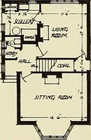 An illustration from The book of the exhibition of houses and cottages, Romford garden suburb, Gidea Park (1911)