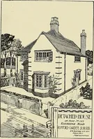 An illustration from The book of the exhibition of houses and cottages, Romford garden suburb, Gidea Park (1911)