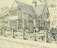 An illustration from The book of the exhibition of houses and cottages, Romford garden suburb, Gidea Park (1911)
