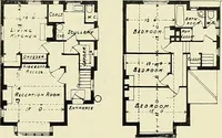 An illustration from The book of the exhibition of houses and cottages, Romford garden suburb, Gidea Park (1911)