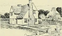 An illustration from The book of the exhibition of houses and cottages, Romford garden suburb, Gidea Park (1911)