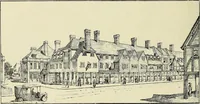 An illustration from The book of the exhibition of houses and cottages, Romford garden suburb, Gidea Park (1911)
