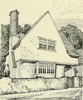 An illustration from The book of the exhibition of houses and cottages, Romford garden suburb, Gidea Park (1911)