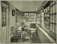 An illustration from The book of the exhibition of houses and cottages, Romford garden suburb, Gidea Park (1911)