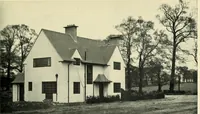 An illustration from The book of the exhibition of houses and cottages, Romford garden suburb, Gidea Park (1911)