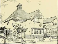 An illustration from The book of the exhibition of houses and cottages, Romford garden suburb, Gidea Park (1911)