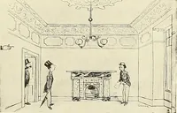 An illustration from The book of the exhibition of houses and cottages, Romford garden suburb, Gidea Park (1911)
