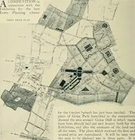 An illustration from The book of the exhibition of houses and cottages, Romford garden suburb, Gidea Park (1911)