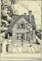 An illustration from The book of the exhibition of houses and cottages, Romford garden suburb, Gidea Park (1911)