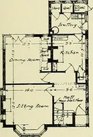 An illustration from The book of the exhibition of houses and cottages, Romford garden suburb, Gidea Park (1911)