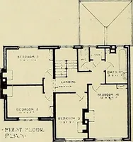 An illustration from The book of the exhibition of houses and cottages, Romford garden suburb, Gidea Park (1911)