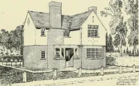 An illustration from The book of the exhibition of houses and cottages, Romford garden suburb, Gidea Park (1911)