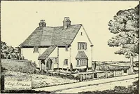 An illustration from The book of the exhibition of houses and cottages, Romford garden suburb, Gidea Park (1911)