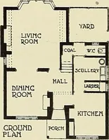 An illustration from The book of the exhibition of houses and cottages, Romford garden suburb, Gidea Park (1911)