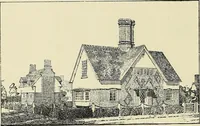 An illustration from The book of the exhibition of houses and cottages, Romford garden suburb, Gidea Park (1911)