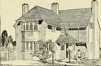 An illustration from The book of the exhibition of houses and cottages, Romford garden suburb, Gidea Park (1911)